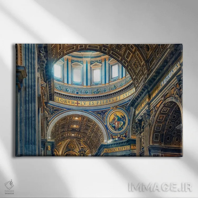 تابلو سن پیترو (San Pietro) اثر مانجیک پیکچرز (استودیو عکاسی یا فیلمسازی) - نمای روبهرو روی دیوار