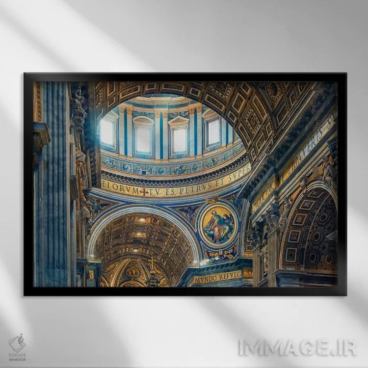 تابلو سن پیترو (San Pietro) اثر مانجیک پیکچرز (استودیو عکاسی یا فیلمسازی) - نمای قابدار مشکی