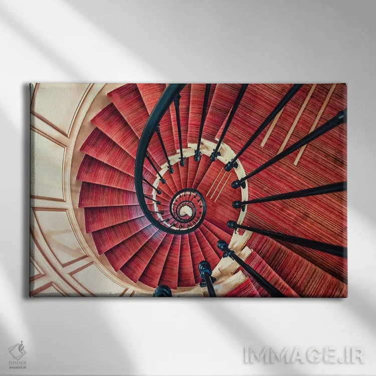 تابلو فرش قرمز اثر مانجیک پیکچرز (استودیو عکاسی یا فیلمسازی) - نمای روبهرو روی دیوار