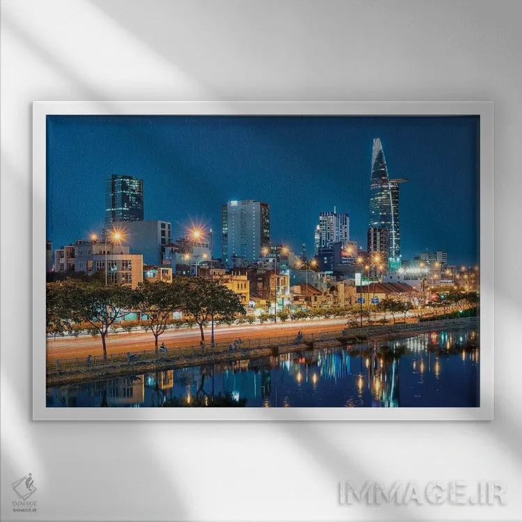 تابلو سایگون (هوشیمین فعلی) اثر مانجیک پیکچرز (استودیو عکاسی یا فیلمسازی) - نمای قابدار سفید