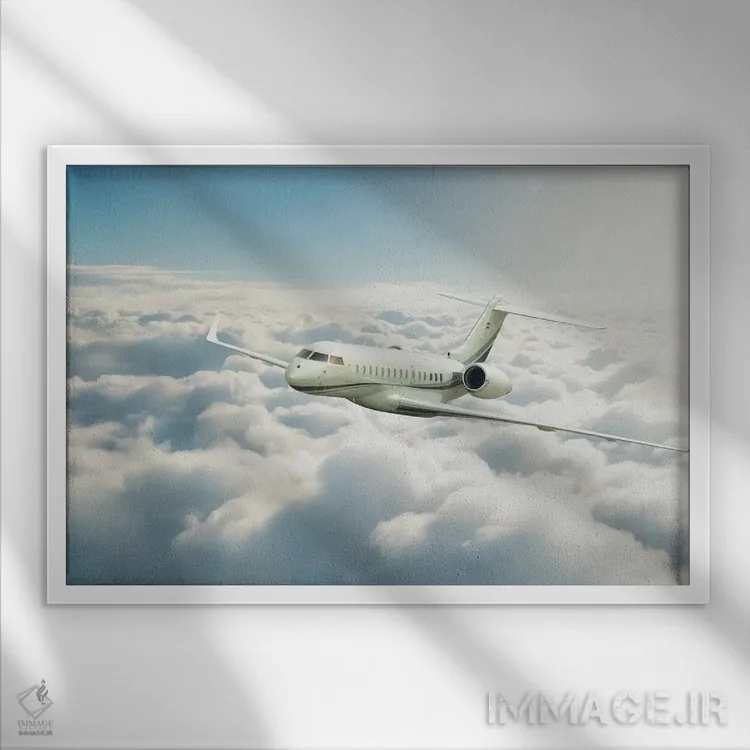 تابلو جت خصوصی اثر مانجیک پیکچرز (استودیو عکاسی یا فیلمسازی) - نمای قابدار سفید