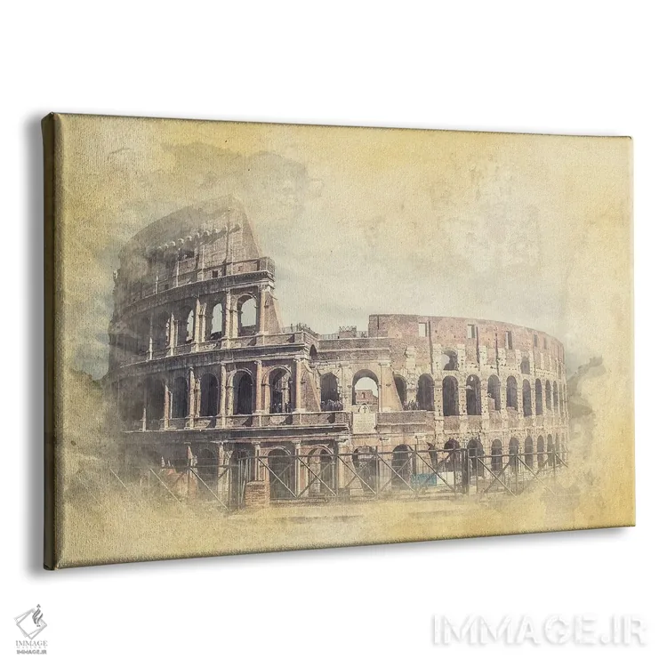 تابلو آبرنگ کولوسئوم (آمفیتئاتر رم) اثر مانجیک پیکچرز (استودیو عکاسی یا فیلمسازی) - نمای پرسپکتیو محصول