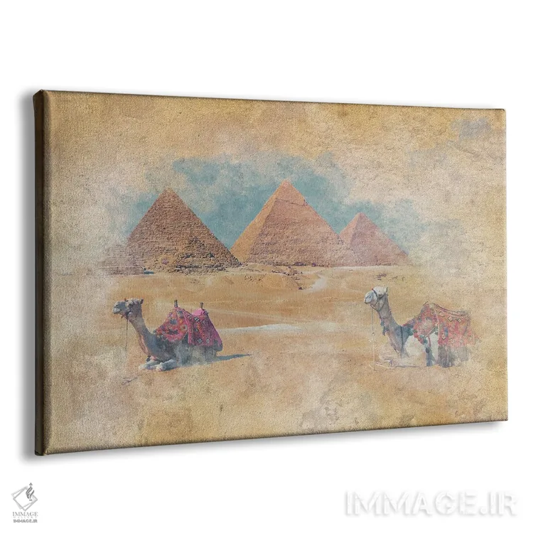تابلو آبرنگ اهرام جیزه اثر مانجیک پیکچرز (استودیو عکاسی یا فیلمسازی) - نمای پرسپکتیو محصول