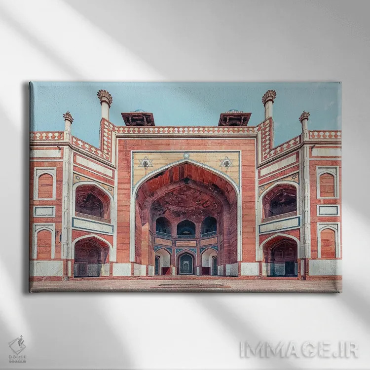 تابلو مقبره هندی اثر مانجیک پیکچرز (استودیو عکاسی یا فیلمسازی) - نمای روبهرو روی دیوار