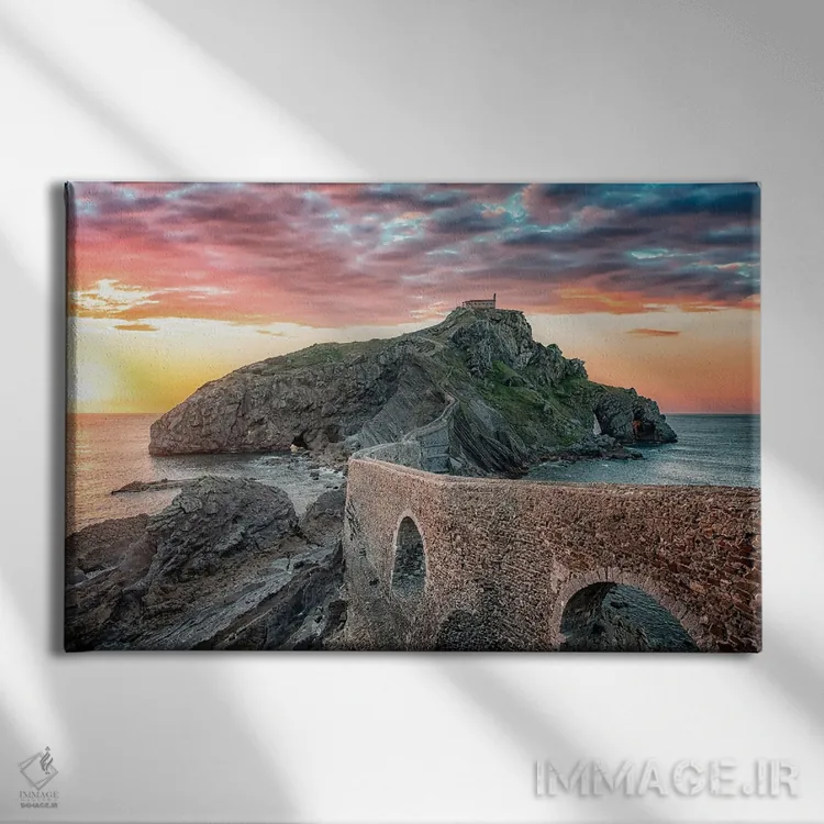 تابلو غروب سان خوآن (پورتوریکو) اثر مانجیک پیکچرز (استودیو عکاسی یا فیلمسازی) - نمای روبهرو روی دیوار