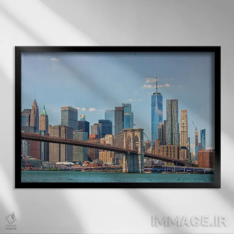 تابلو افق منهتن اثر مانجیک پیکچرز (استودیو عکاسی یا فیلمسازی) - نمای قابدار مشکی
