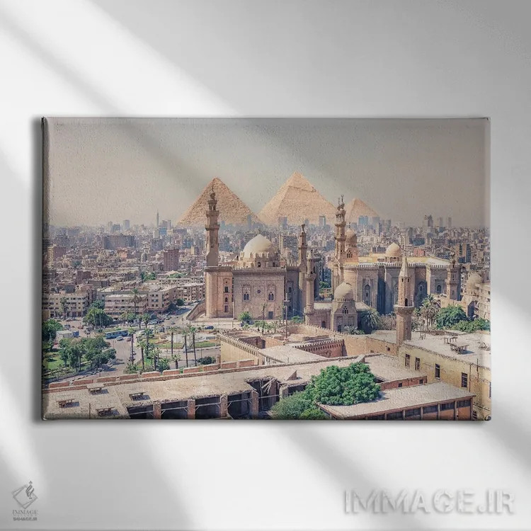 تابلو نمای قاهره اثر مانجیک پیکچرز (استودیو عکاسی یا فیلمسازی) - نمای روبهرو روی دیوار