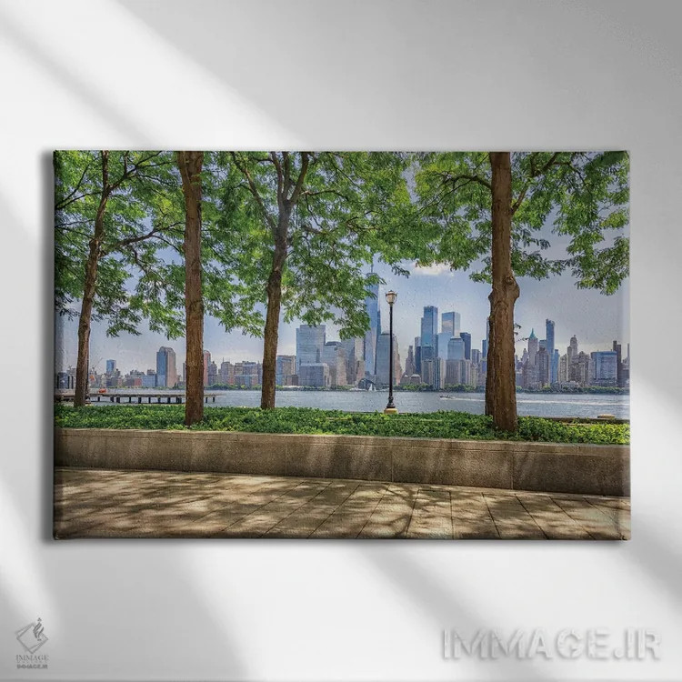 تابلو نمای نیوجرسی اثر مانجیک پیکچرز (استودیو عکاسی یا فیلمسازی) - نمای روبهرو روی دیوار