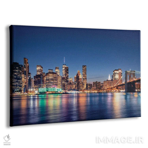 تابلو پایین منهتن در شب اثر مانجیک پیکچرز (استودیو عکاسی یا فیلمسازی) - نمای پرسپکتیو محصول