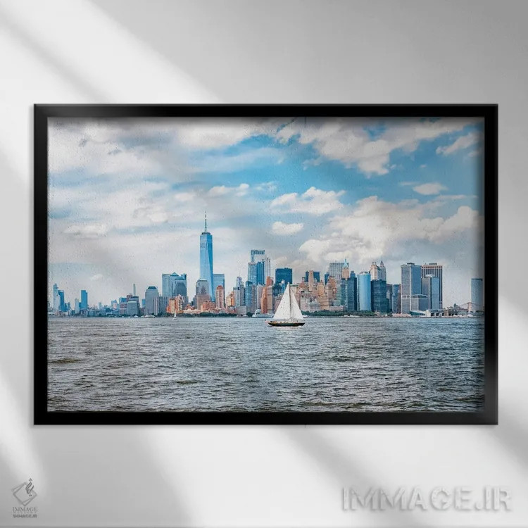 تابلو تابستان در نیویورک اثر مانجیک پیکچرز (استودیو عکاسی یا فیلمسازی) - نمای قابدار مشکی