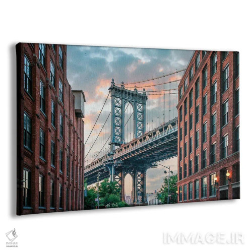 تابلو پل منهتن در غروب اثر مانجیک پیکچرز (استودیو عکاسی یا فیلمسازی) - نمای پرسپکتیو محصول