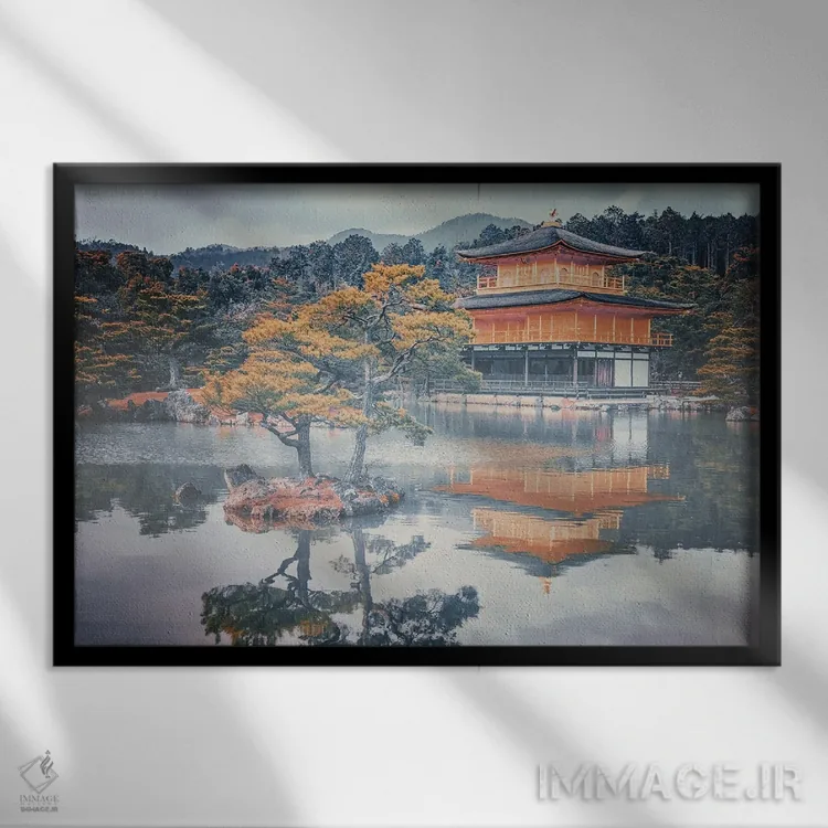 تابلو صبح در کیوتو اثر مانجیک پیکچرز (استودیو عکاسی یا فیلمسازی) - نمای قابدار مشکی