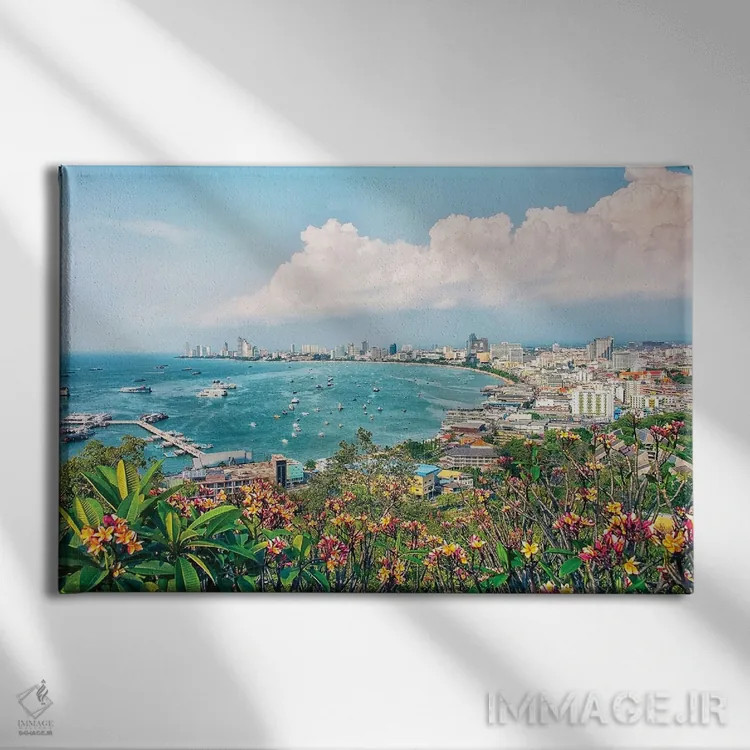 تابلو پاتایا (شهر تایلند) اثر مانجیک پیکچرز (استودیو عکاسی یا فیلمسازی) - نمای روبهرو روی دیوار