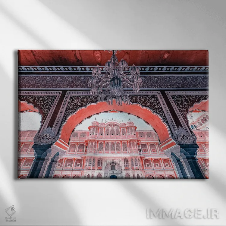 تابلو معماری کاخ شهر (هند) اثر مانجیک پیکچرز (استودیو عکاسی یا فیلمسازی) - نمای روبهرو روی دیوار
