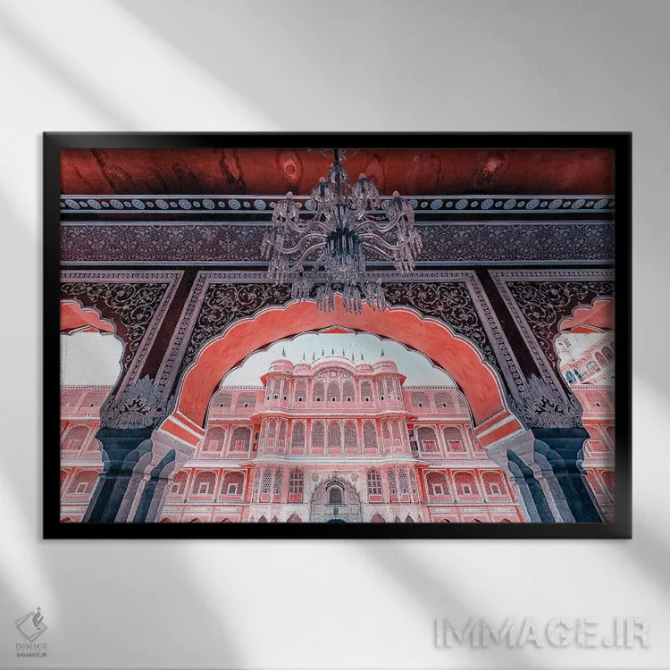 تابلو معماری کاخ شهر (هند) اثر مانجیک پیکچرز (استودیو عکاسی یا فیلمسازی) - نمای قابدار مشکی