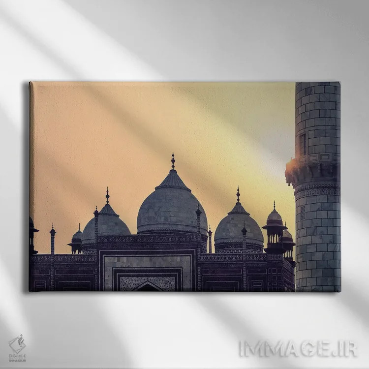 تابلو طرحواره تاج محل اثر مانجیک پیکچرز (استودیو عکاسی یا فیلمسازی) - نمای روبهرو روی دیوار