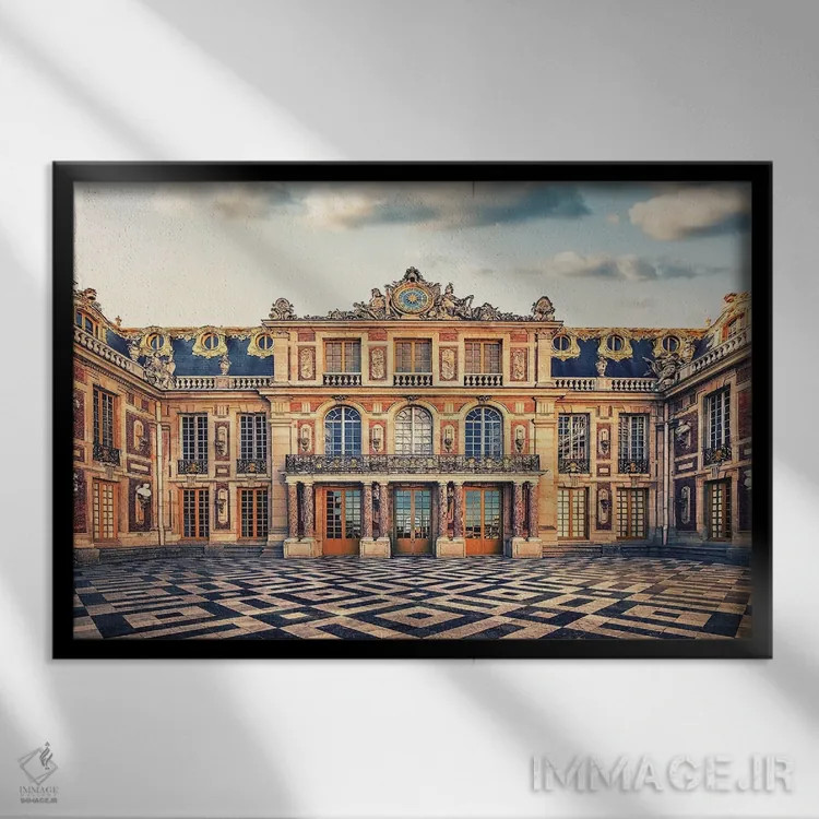 تابلو کاخ ورسای اثر مانجیک پیکچرز (استودیو عکاسی یا فیلمسازی) - نمای قابدار مشکی