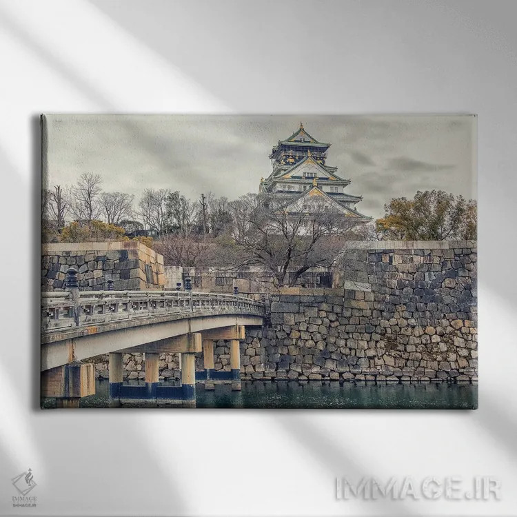 تابلو قلعهای در ژاپن اثر مانجیک پیکچرز (استودیو عکاسی یا فیلمسازی) - نمای روبهرو روی دیوار