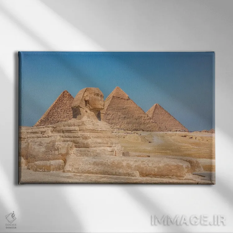 تابلو ابوالهول بزرگ جیزه اثر مانجیک پیکچرز (استودیو عکاسی یا فیلمسازی) - نمای روبهرو روی دیوار