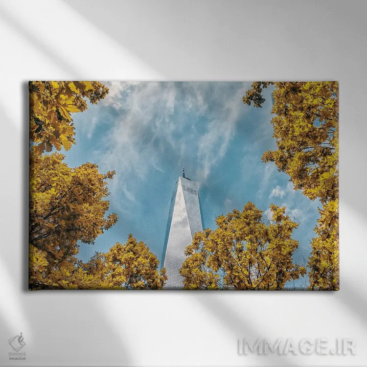 تابلو مرکز تجارت جهانی یک (نیویورک) اثر مانجیک پیکچرز (استودیو عکاسی یا فیلمسازی) - نمای روبهرو روی دیوار