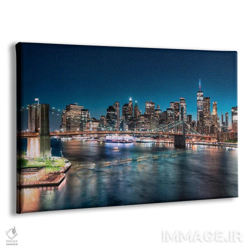 تابلو منهتن شرقی در شب اثر مانجیک پیکچرز (استودیو عکاسی یا فیلمسازی) - نمای پرسپکتیو محصول