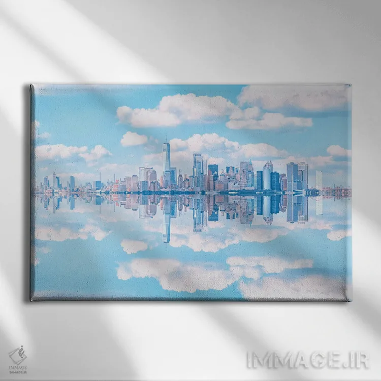 تابلو خط افق نیویورک اثر مانجیک پیکچرز (استودیو عکاسی یا فیلمسازی) - نمای روبهرو روی دیوار