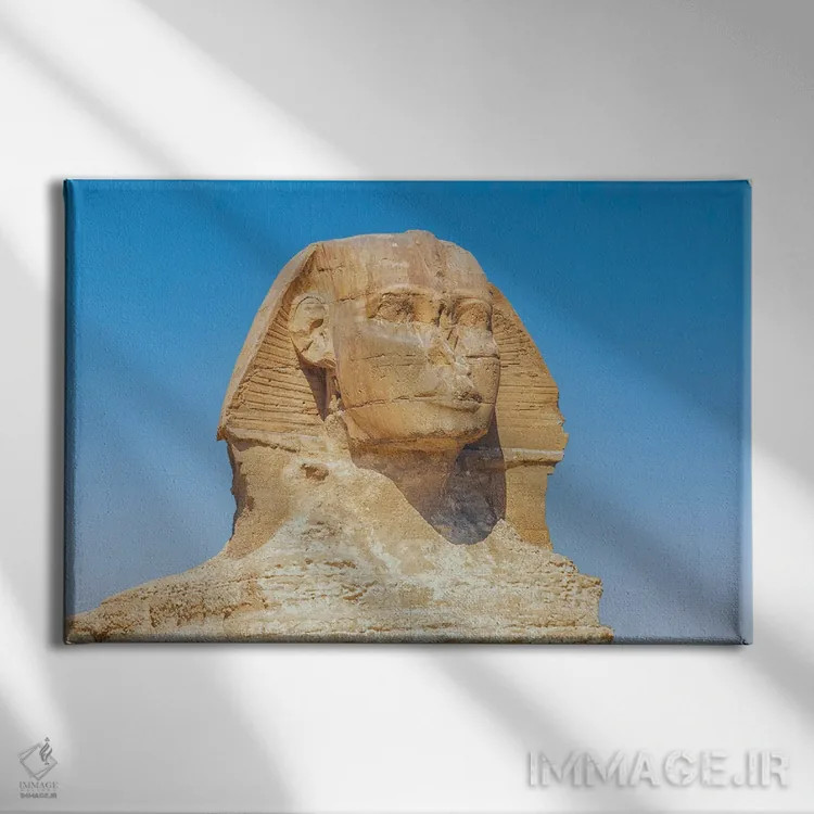 تابلو نمای ابوالهول (مصر) اثر مانجیک پیکچرز (استودیو عکاسی یا فیلمسازی) - نمای روبهرو روی دیوار