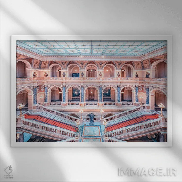 تابلو موزه ملی پراگ اثر مانجیک پیکچرز (استودیو عکاسی یا فیلمسازی) - نمای قابدار سفید