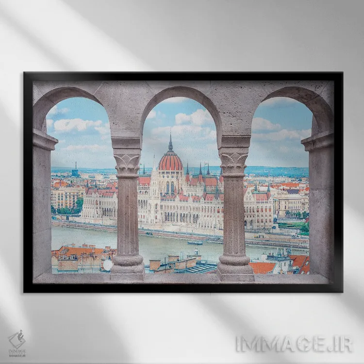 تابلو بوداپست اثر مانجیک پیکچرز (استودیو عکاسی یا فیلمسازی) - نمای قابدار مشکی