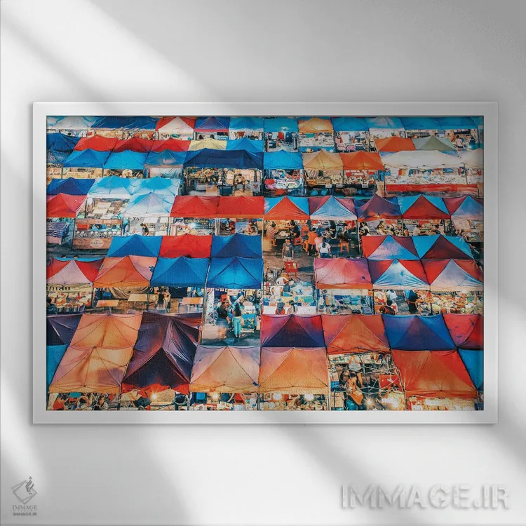 تابلو رنگهای بانکوک اثر مانجیک پیکچرز (استودیو عکاسی یا فیلمسازی) - نمای قابدار سفید