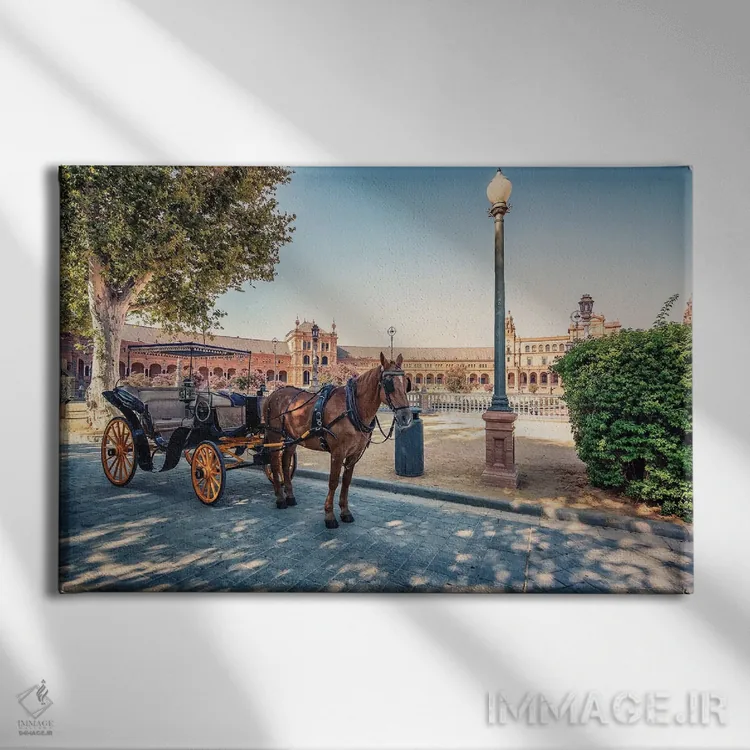 تابلو سویا (شهر اسپانیا) اثر مانجیک پیکچرز (استودیو عکاسی یا فیلمسازی) - نمای روبهرو روی دیوار