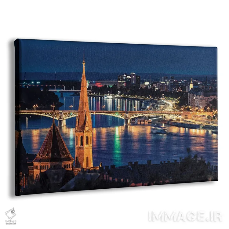 تابلو بوداپست در شب اثر مانجیک پیکچرز (استودیو عکاسی یا فیلمسازی) - نمای پرسپکتیو محصول
