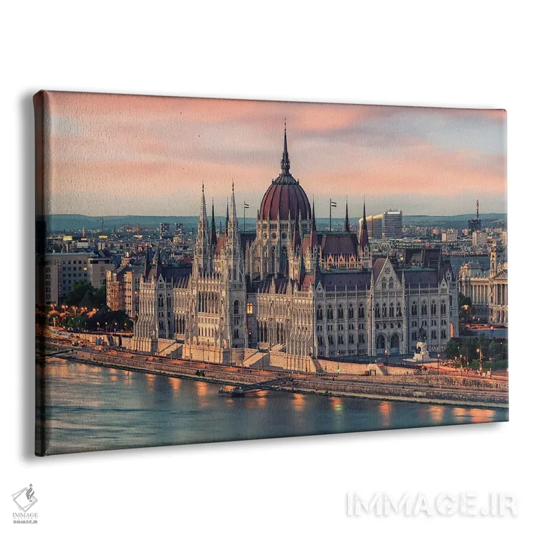 تابلو غروب پارلمان مجارستان اثر مانجیک پیکچرز (استودیو عکاسی یا فیلمسازی) - نمای پرسپکتیو محصول