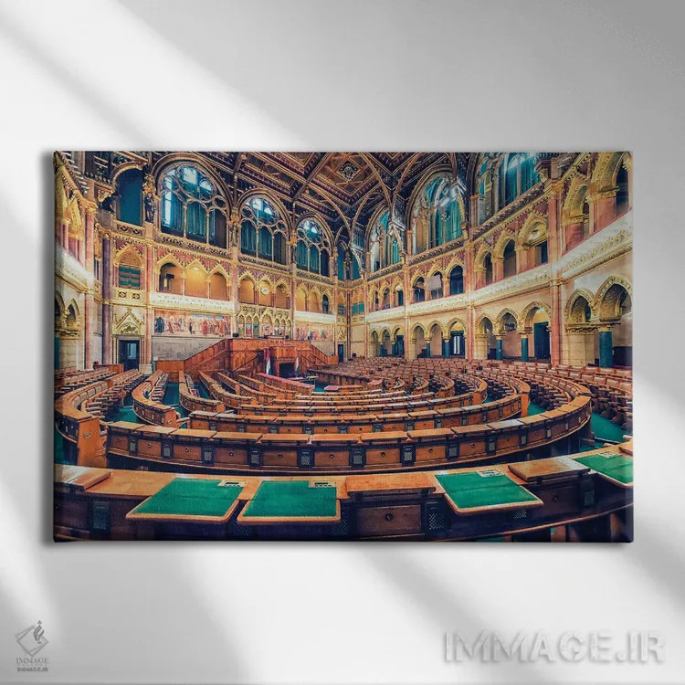 تابلو پارلمان مجارستان اثر مانجیک پیکچرز (استودیو عکاسی یا فیلمسازی) - نمای روبهرو روی دیوار