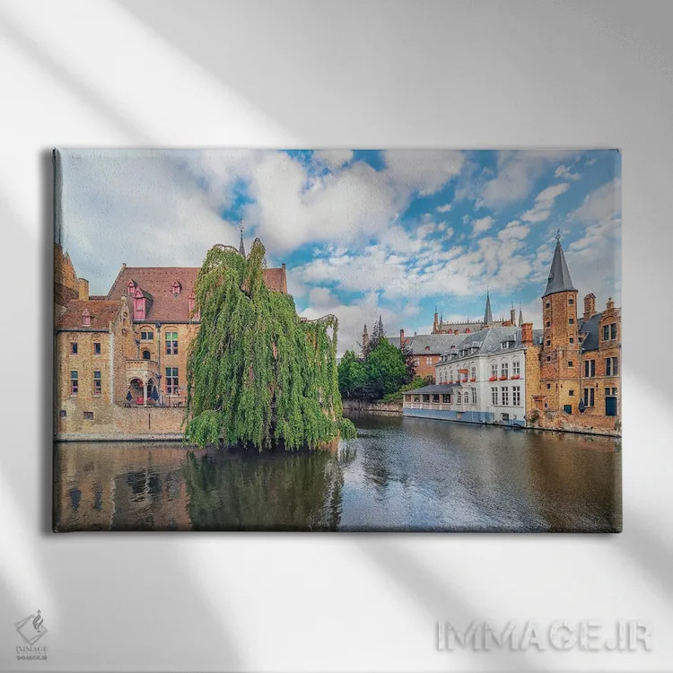 تابلو بروژ (شهر بلژیک) اثر مانجیک پیکچرز (استودیو عکاسی یا فیلمسازی) - نمای روبهرو روی دیوار
