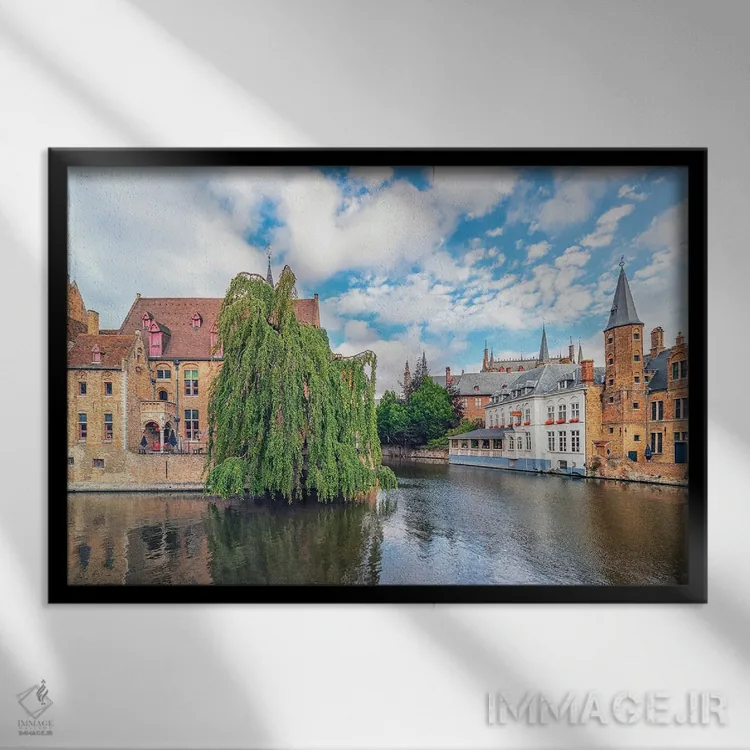 تابلو بروژ (شهر بلژیک) اثر مانجیک پیکچرز (استودیو عکاسی یا فیلمسازی) - نمای قابدار مشکی