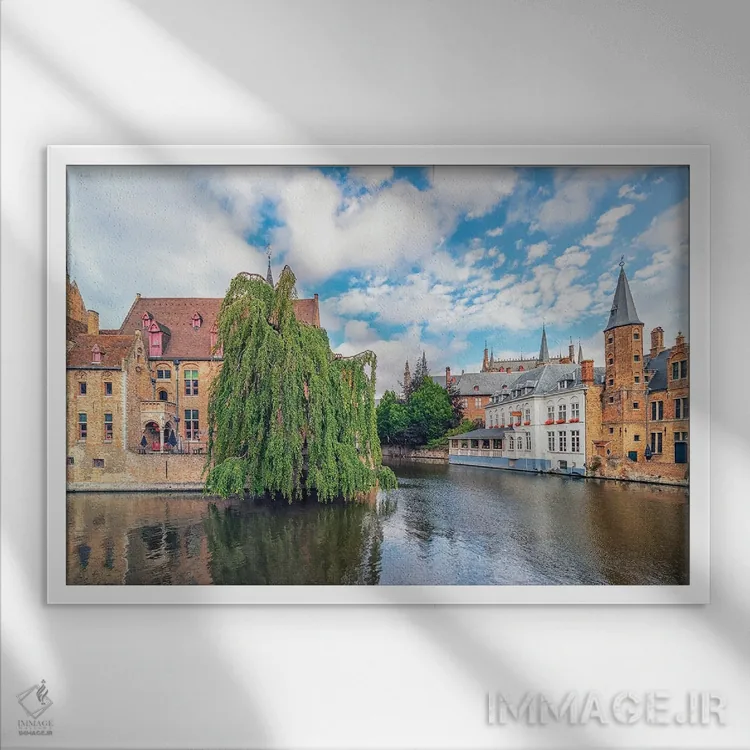 تابلو بروژ (شهر بلژیک) اثر مانجیک پیکچرز (استودیو عکاسی یا فیلمسازی) - نمای قابدار سفید