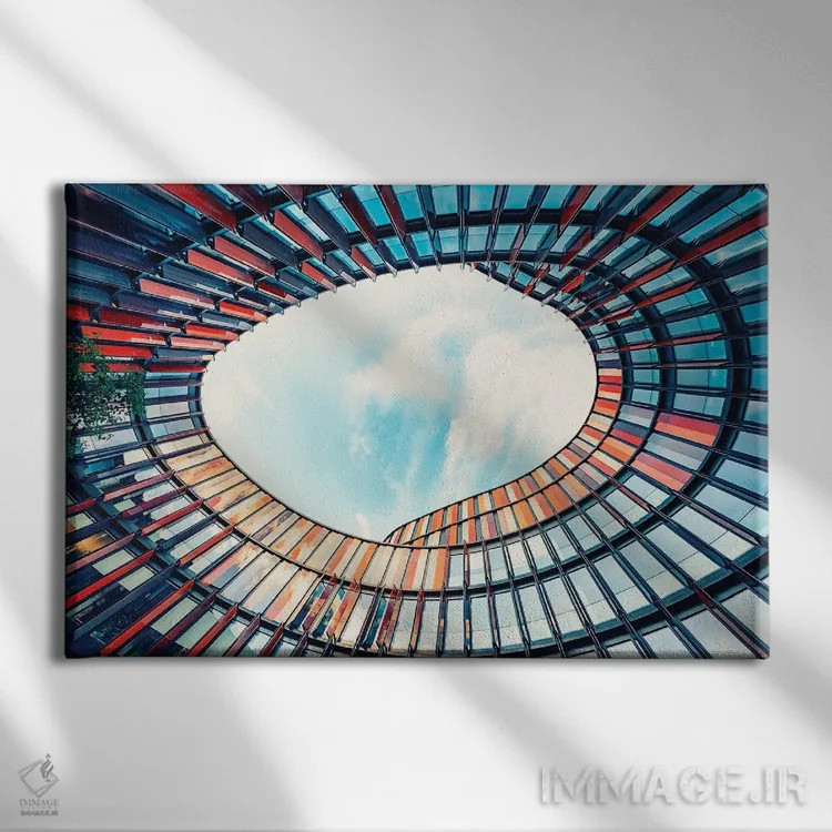 تابلو گرداب (اثر مفهومی) اثر مانجیک پیکچرز (استودیو عکاسی یا فیلمسازی) - نمای روبهرو روی دیوار