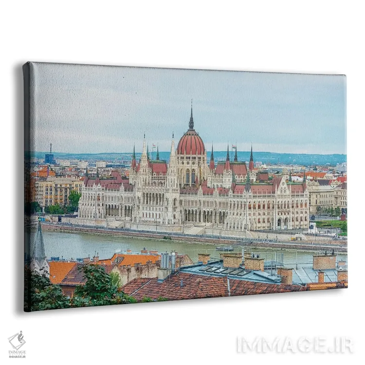 تابلو نمای پارلمان مجارستان از بامها اثر مانجیک پیکچرز (استودیو عکاسی یا فیلمسازی) - نمای پرسپکتیو محصول