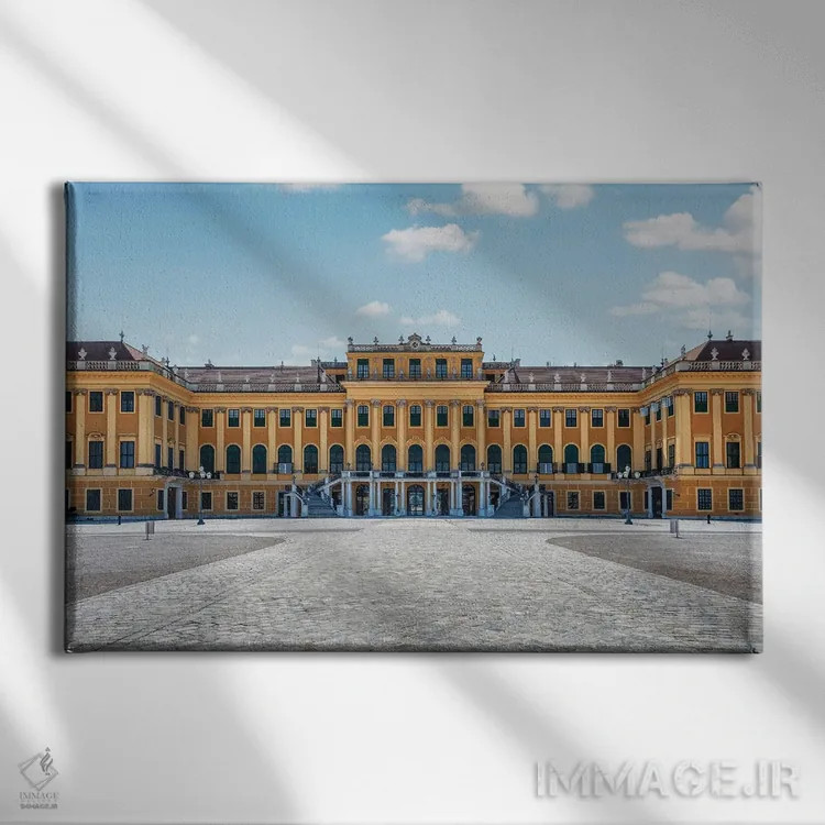 تابلو کاخ شونبرون اثر مانجیک پیکچرز (استودیو عکاسی یا فیلمسازی) - نمای روبهرو روی دیوار