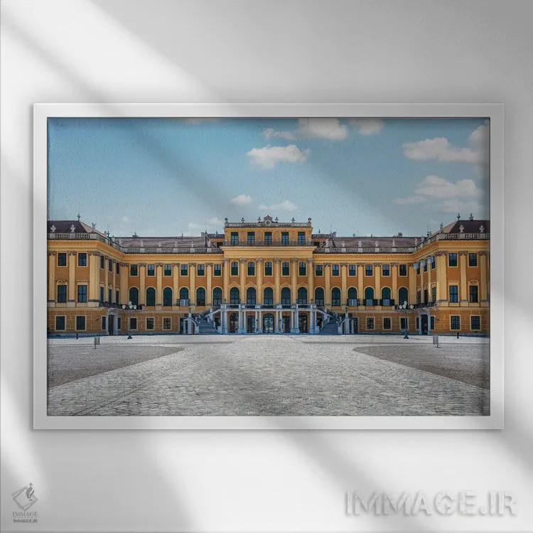 تابلو کاخ شونبرون اثر مانجیک پیکچرز (استودیو عکاسی یا فیلمسازی) - نمای قابدار سفید