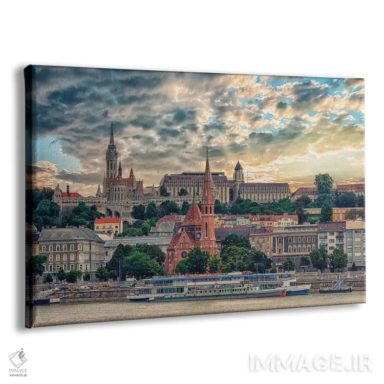 تابلو بوداپست در غروب اثر مانجیک پیکچرز (استودیو عکاسی یا فیلمسازی) - نمای پرسپکتیو محصول