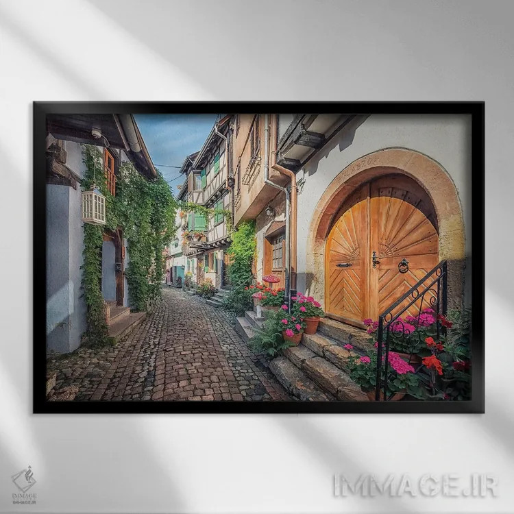 تابلو خیابان ایگیسهیم اثر مانجیک پیکچرز (استودیو عکاسی یا فیلمسازی) - نمای قابدار مشکی