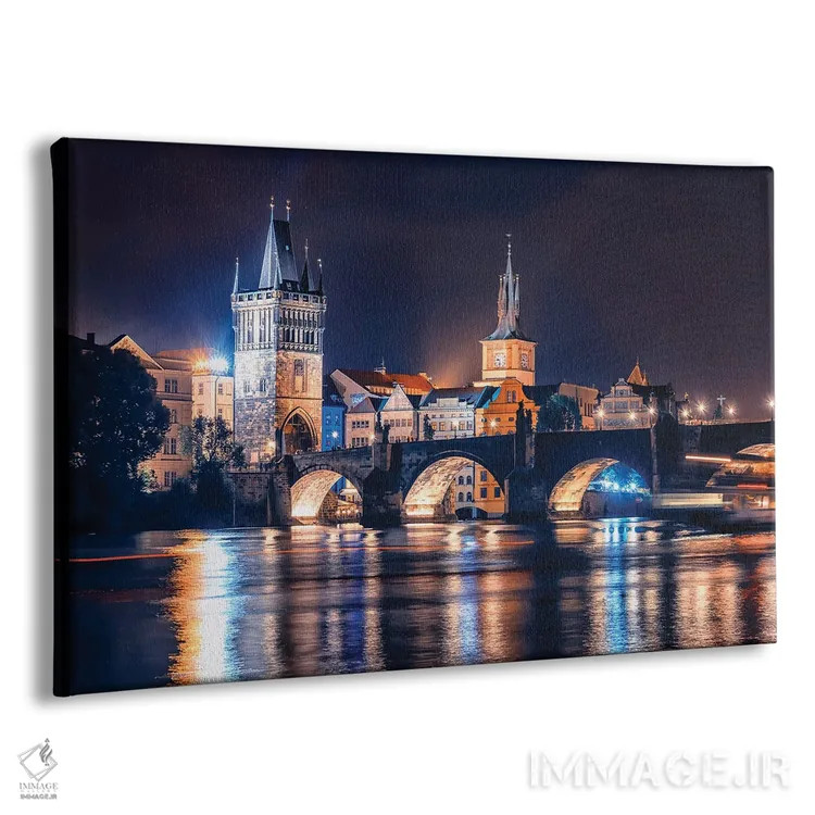 تابلو شب در پراگ اثر مانجیک پیکچرز (استودیو عکاسی یا فیلمسازی) - نمای پرسپکتیو محصول
