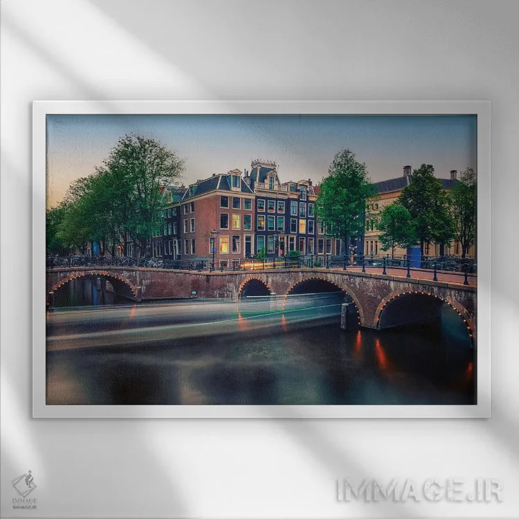 تابلو با عشق از آمستردام اثر مانجیک پیکچرز (استودیو عکاسی یا فیلمسازی) - نمای قابدار سفید