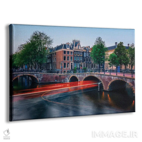 تابلو آمستردام در غروب اثر مانجیک پیکچرز (استودیو عکاسی یا فیلمسازی) - نمای پرسپکتیو محصول