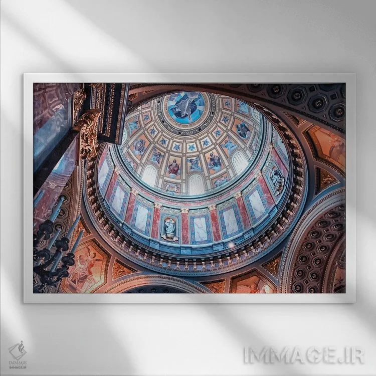 تابلو گنبد سنت استفان اثر مانجیک پیکچرز (استودیو عکاسی یا فیلمسازی) - نمای قابدار سفید