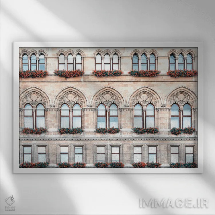 تابلو نما (نمای بیرونی) اثر مانجیک پیکچرز (استودیو عکاسی یا فیلمسازی) - نمای قابدار سفید