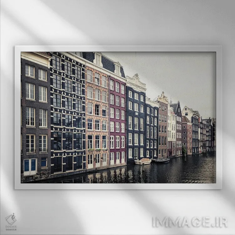 تابلو معماری دامراک اثر مانجیک پیکچرز (استودیو عکاسی یا فیلمسازی) - نمای قابدار سفید