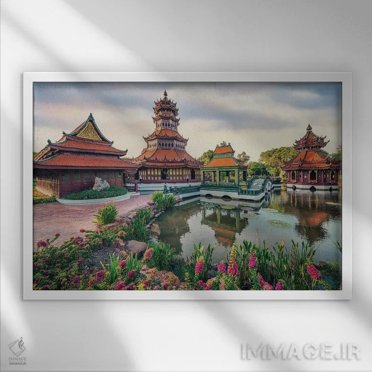 تابلو موئانگ بوران (دهکده باستانی، تایلند) اثر مانجیک پیکچرز (استودیو عکاسی یا فیلمسازی) - نمای قابدار سفید